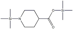 1-(Trimethylsilyl)piperidine-4-carboxylic acid trimethylsilyl ester 结构式