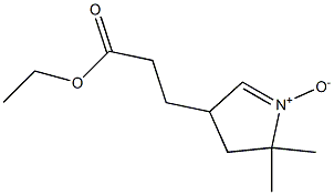 3,4-Dihydro-2,2-dimethyl-4-[2-(ethoxycarbonyl)ethyl]-2H-pyrrole 1-oxide,,结构式