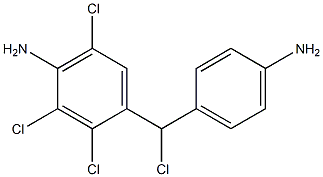 (4-Aminophenyl)(4-amino-2,3,5-trichlorophenyl)chloromethane Structure