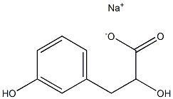 (+)-3-(m-Hydroxyphenyl)-D-lactic acid sodium salt Structure