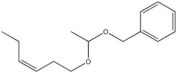 アセトアルデヒドベンジル[(Z)-3-ヘキセニル]アセタール 化学構造式