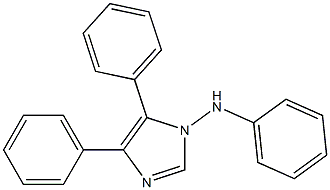 N,4,5-トリフェニル-1H-イミダゾール-1-アミン 化学構造式