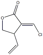 4,5-Dihydro-3-chloromethylene-4-ethenylfuran-2(3H)-one,,结构式