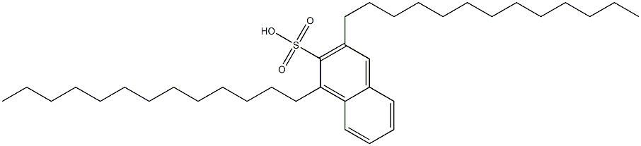1,3-Ditridecyl-2-naphthalenesulfonic acid Struktur