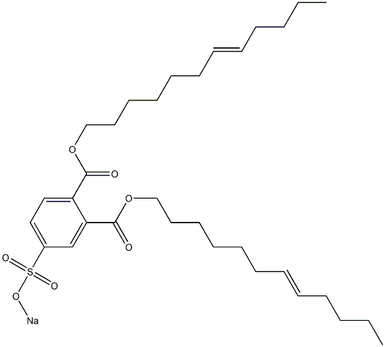 4-(ソジオスルホ)フタル酸ジ(7-ドデセニル) 化学構造式