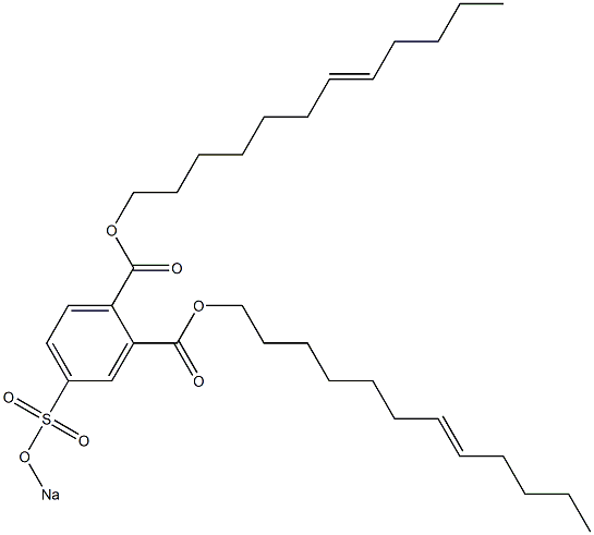 4-(Sodiosulfo)phthalic acid di(7-dodecenyl) ester Struktur