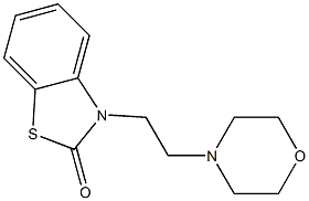 3-[2-(4-Morpholinyl)ethyl]benzothiazol-2(3H)-one 结构式