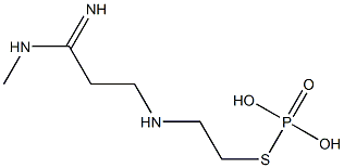 Thiophosphoric acid S-[2-(3-imino-3-methylaminopropylamino)ethyl] ester Structure