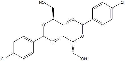 2-O,4-O:3-O,5-O-Bis(4-chlorobenzylidene)-L-glucitol Structure