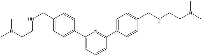 2,2'-[Pyridine-2,6-diylbis(4,1-phenylenemethyleneimino)]bis(N,N-dimethylethanamine) Structure