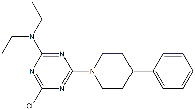 2-Chloro-4-diethylamino-6-(4-phenylpiperidino)-1,3,5-triazine|