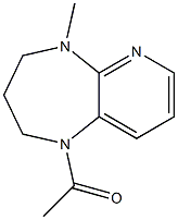 1-Acetyl-2,3,4,5-tetrahydro-5-methyl-1H-pyrido[2,3-b][1,4]diazepine Struktur