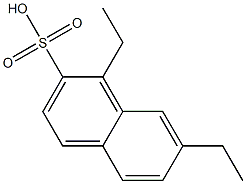 1,7-Diethyl-2-naphthalenesulfonic acid Struktur