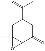 1,2-Epoxy-2-methyl-4-(1-methylethenyl)-6-cyclohexanone Struktur