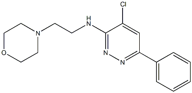 3-(2-Morpholinoethylamino)-4-chloro-6-phenylpyridazine Structure