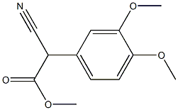 Cyano(3,4-dimethoxyphenyl)acetic acid methyl ester Structure