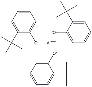 Aluminum tris(2-tert-butylphenolate) Structure