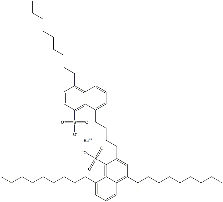 ビス(4,8-ジノニル-1-ナフタレンスルホン酸)バリウム 化学構造式