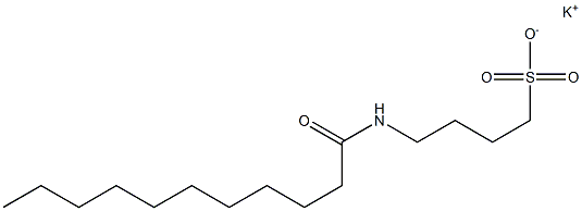 4-Undecanoylamino-1-butanesulfonic acid potassium salt Struktur