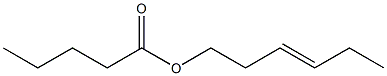 Pentanoic acid 3-hexenyl ester Structure