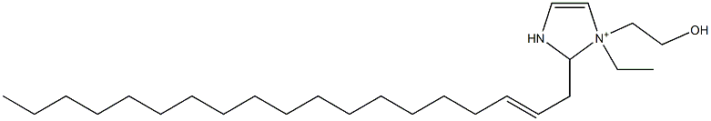 1-エチル-1-(2-ヒドロキシエチル)-2-(2-ノナデセニル)-4-イミダゾリン-1-イウム 化学構造式