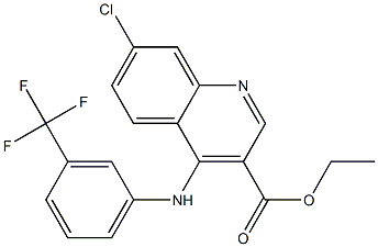  4-[[3-(Trifluoromethyl)phenyl]amino]-7-chloroquinoline-3-carboxylic acid ethyl ester