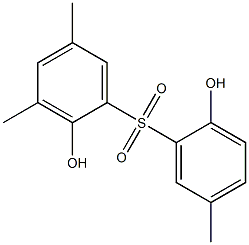 2,2'-Dihydroxy-3,5,5'-trimethyl[sulfonylbisbenzene],,结构式