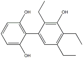 2',4',5'-Triethyl-1,1'-biphenyl-2,3',6-triol Structure