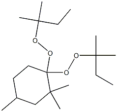 2,2,4-Trimethyl-1,1-bis(tert-pentylperoxy)cyclohexane Structure