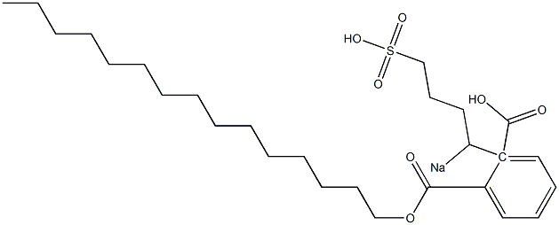 Phthalic acid 1-pentadecyl 2-(1-sodiosulfobutyl) ester 结构式