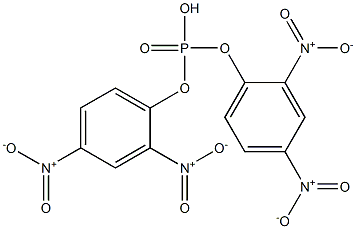 りん酸水素ビス(2,4-ジニトロフェニル) 化学構造式