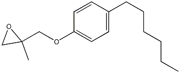 4-Hexylphenyl 2-methylglycidyl ether Structure