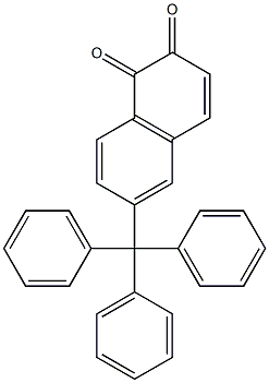 6-(Triphenylmethyl)-1,2-naphthoquinone Structure