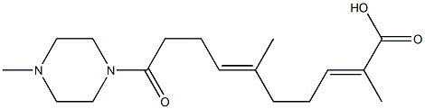  2,6-Dimethyl-9-(4-methylpiperazinocarbonyl)-2,6-nonadienoic acid