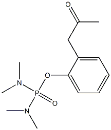 N,N,N',N'-Tetramethyldiamidophosphoric acid 2-(methylcarbonylmethyl)phenyl ester,,结构式