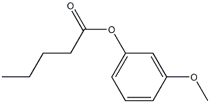 Pentanoic acid 3-methoxyphenyl ester 结构式