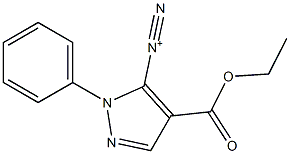 2-Phenyl-4-(ethoxycarbonyl)-2H-pyrazole-3-diazonium Struktur