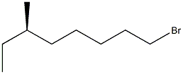 [R,(-)]-1-ブロモ-6-メチルオクタン 化学構造式