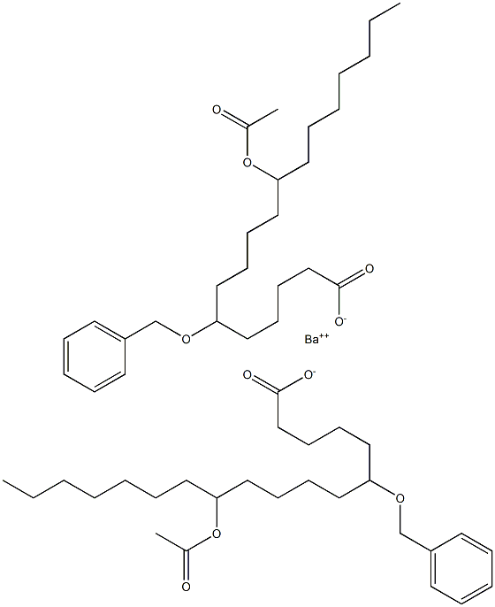  Bis(6-benzyloxy-11-acetyloxystearic acid)barium salt