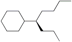 [R,(-)]-4-Cyclohexyloctane Structure