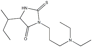 5-sec-Butyl-3-(3-diethylaminopropyl)-2-thioxoimidazolidin-4-one,,结构式