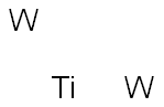 Titanium ditungsten,,结构式