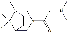 3-(N,N-Dimethylglycyl)-1,8,8-trimethyl-3-azabicyclo[3.2.1]octane 结构式