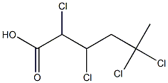 2,3,5,5-Tetrachlorohexanoic acid Structure