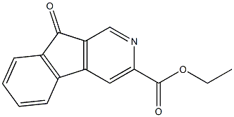 9-Oxo-9H-indeno[2,1-c]pyridine-3-carboxylic acid ethyl ester Struktur