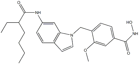4-[6-(2-Ethylhexanoylamino)-1H-indol-1-ylmethyl]-3-methoxy-N-hydroxybenzamide|