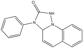 3,3a-Dihydro-3-phenyl-[1,2,4]triazolo[1,5-a]quinolin-2(1H)-one,,结构式