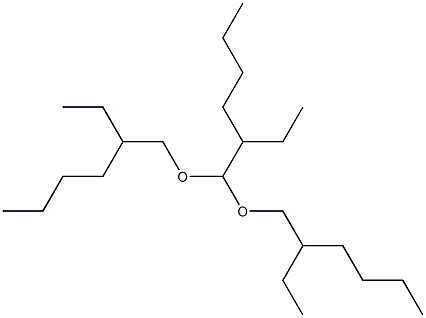 2-Ethyl-1,1-bis(2-ethylhexyloxy)hexane Struktur