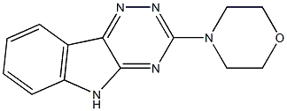 3-モルホリノ-5H-1,2,4-トリアジノ[5,6-b]インドール 化学構造式