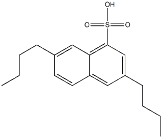 3,7-Dibutyl-1-naphthalenesulfonic acid Struktur